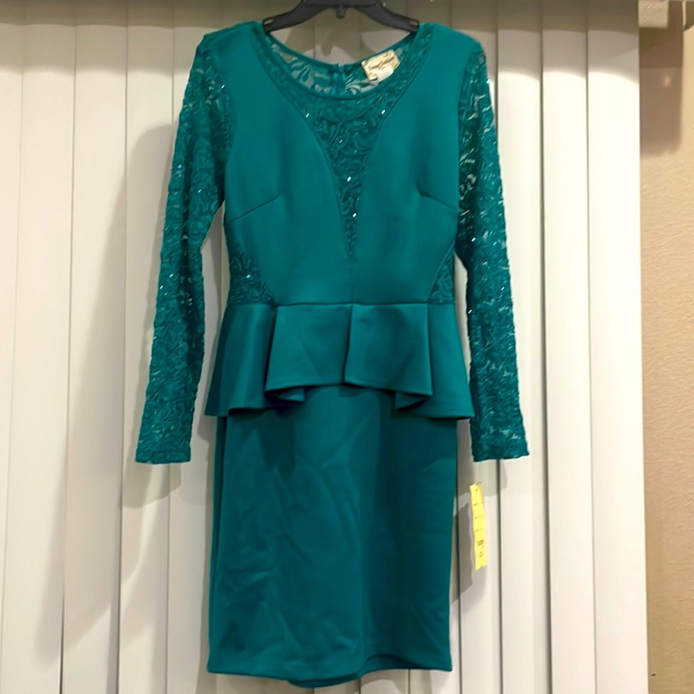 Brand new Turquoise short cocktail dress. Size X-Large